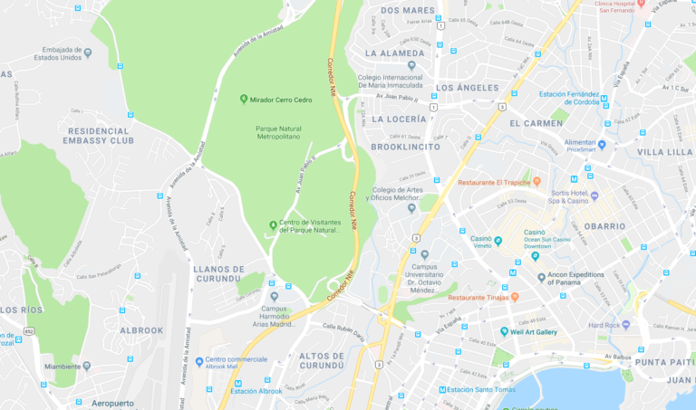 mapa parque metropolitano panama • My Vegan Trips